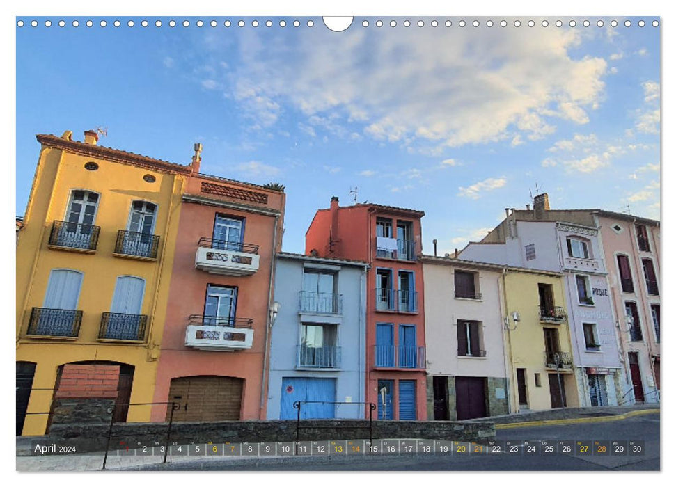 Collioure pittoresque dans le sud de la France (calendrier mural CALVENDO 2024) 