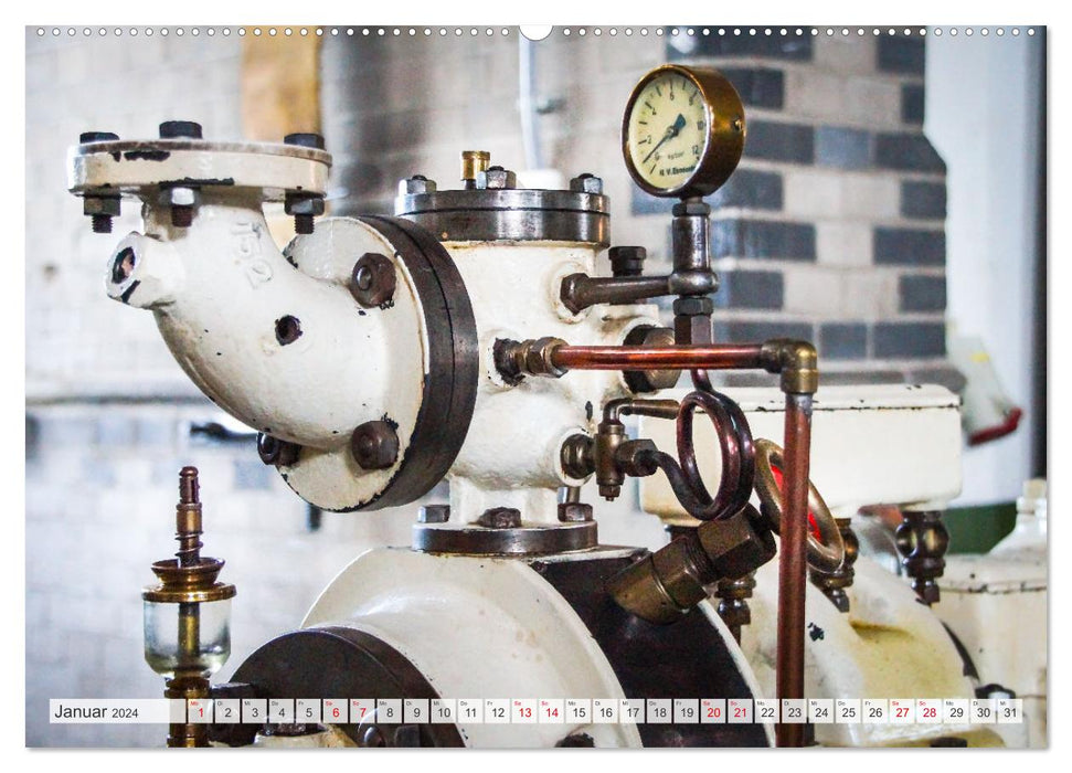 Dampfmaschinen - Technik (CALVENDO Wandkalender 2024)