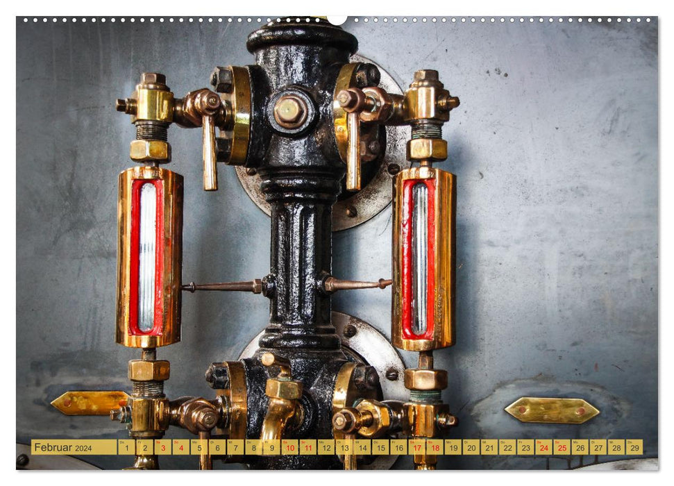 Machines à vapeur - technologie (calendrier mural CALVENDO 2024) 