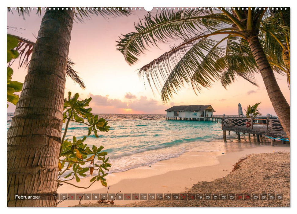 Malediven - Das perfekte Licht (CALVENDO Wandkalender 2024)