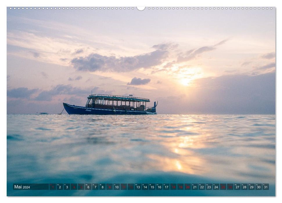 Malediven - Das perfekte Licht (CALVENDO Wandkalender 2024)