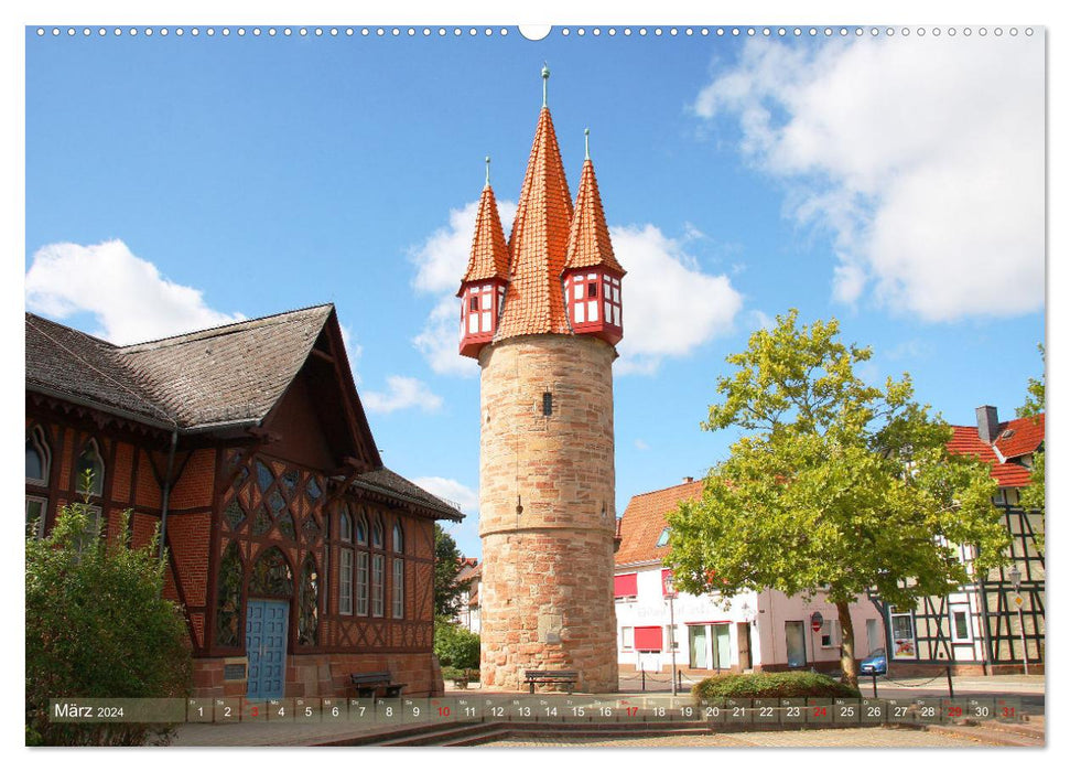 Voyage en Allemagne - Une promenade à travers Eschwege (Calendrier mural CALVENDO 2024) 