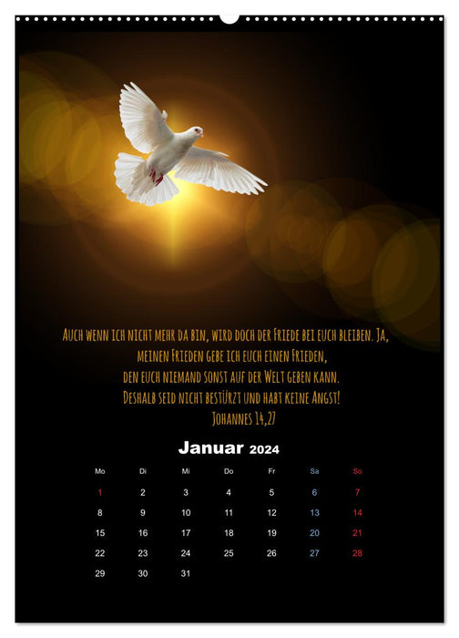 Der Bibelkalender - mit Gottes Wort durchs Jahr (CALVENDO Wandkalender 2024)