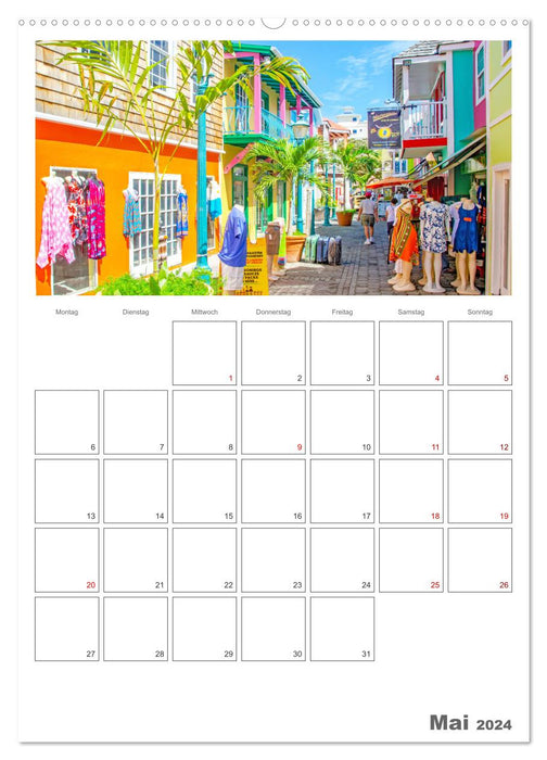 Philipsburg - Stadt mit karibischem Flair (CALVENDO Wandkalender 2024)