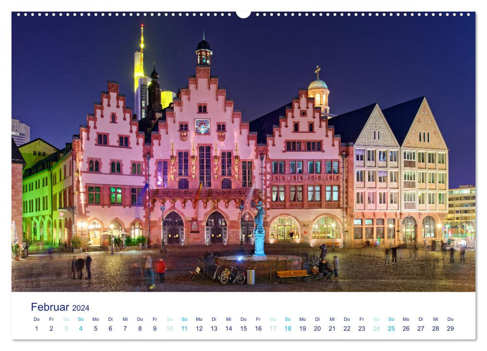 Fantastisches Frankfurt (CALVENDO Premium Wandkalender 2024)