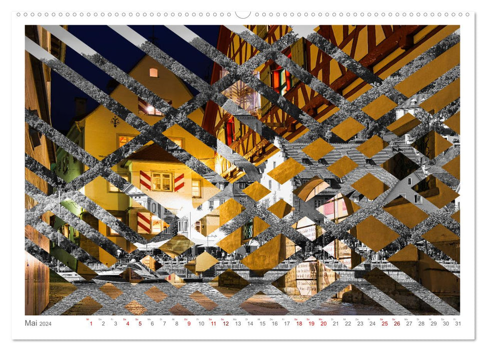 Überlingen am Bodensee - Fotografie + Geometrie (CALVENDO Wandkalender 2024)