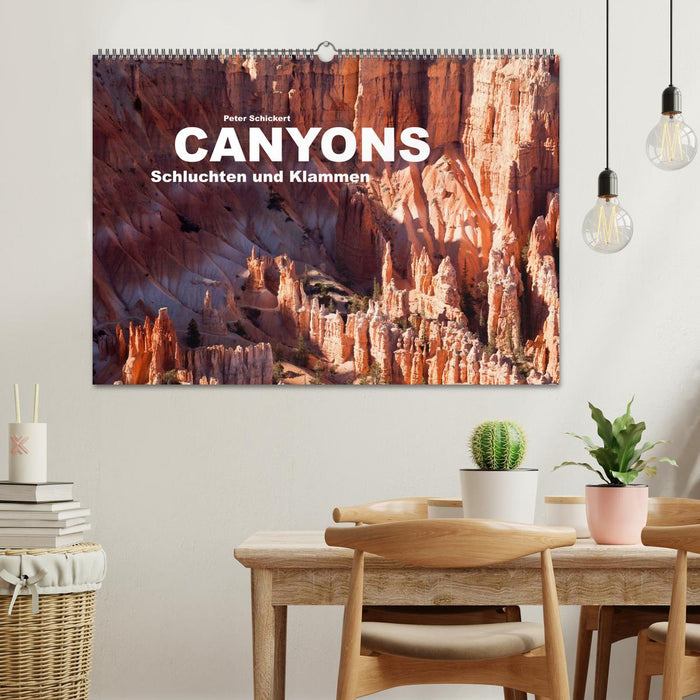 Canyons, gorges et gorges (Calendrier mural CALVENDO 2024) 