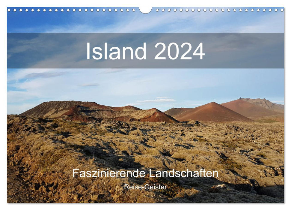 Island Wandkalender 2024 - Faszinierende Landschaftsfotografien (CALVENDO Wandkalender 2024)