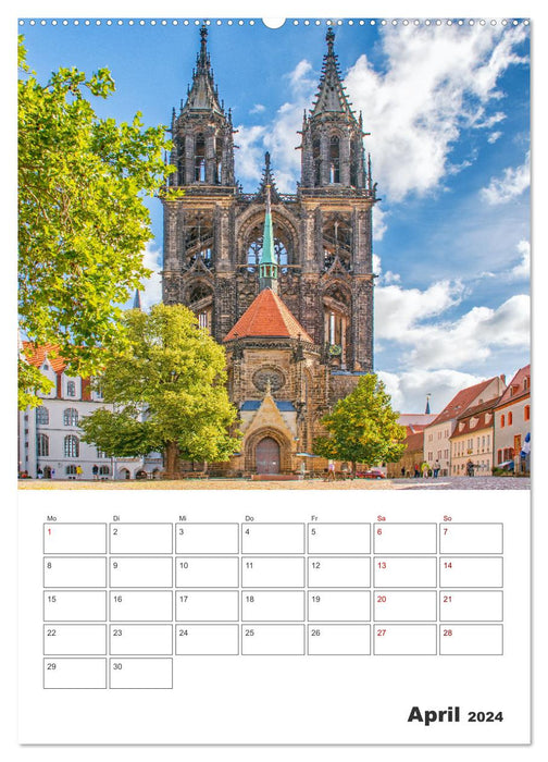 Meißen - älteste Stadt Sachsens (CALVENDO Premium Wandkalender 2024)