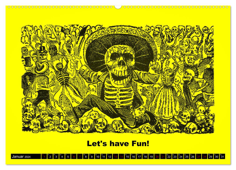 Corona-Partys und Totentänze (CALVENDO Wandkalender 2024)