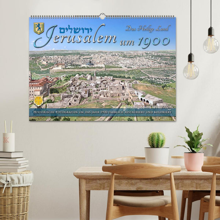 Jerusalem um 1900 - Fotos neu restauriert und koloriert (CALVENDO Wandkalender 2024)