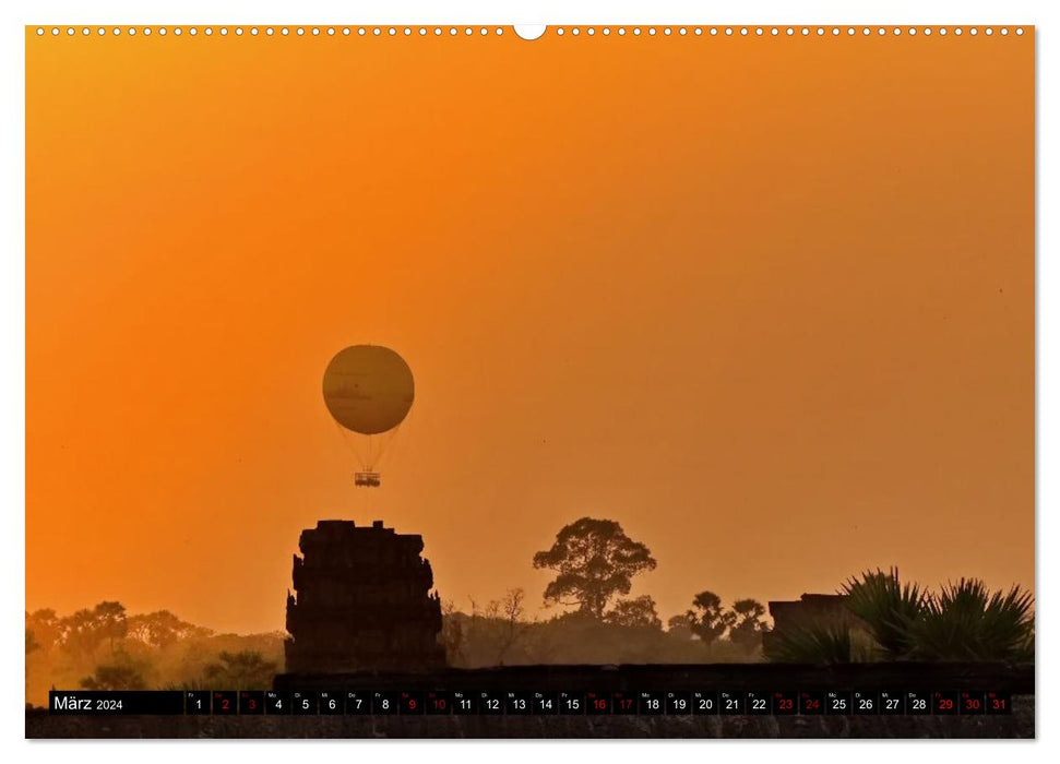 Traumhafte Sonnenuntergänge in Thailand, Laos und Kambodscha (CALVENDO Wandkalender 2024)