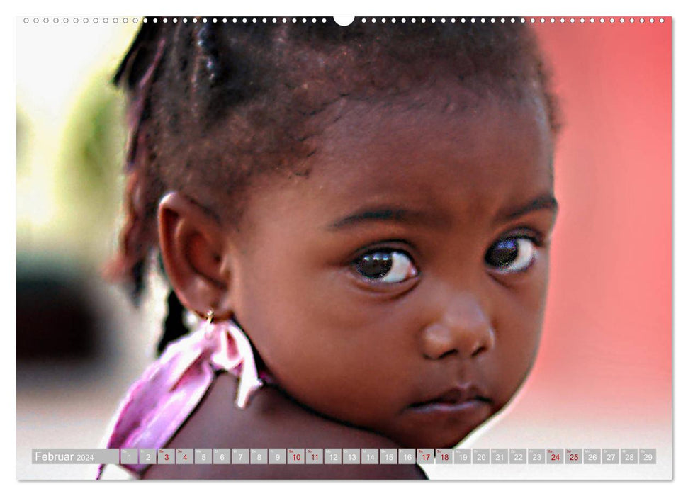 Yeux d'enfants d'Afrique (Calendrier mural CALVENDO 2024) 