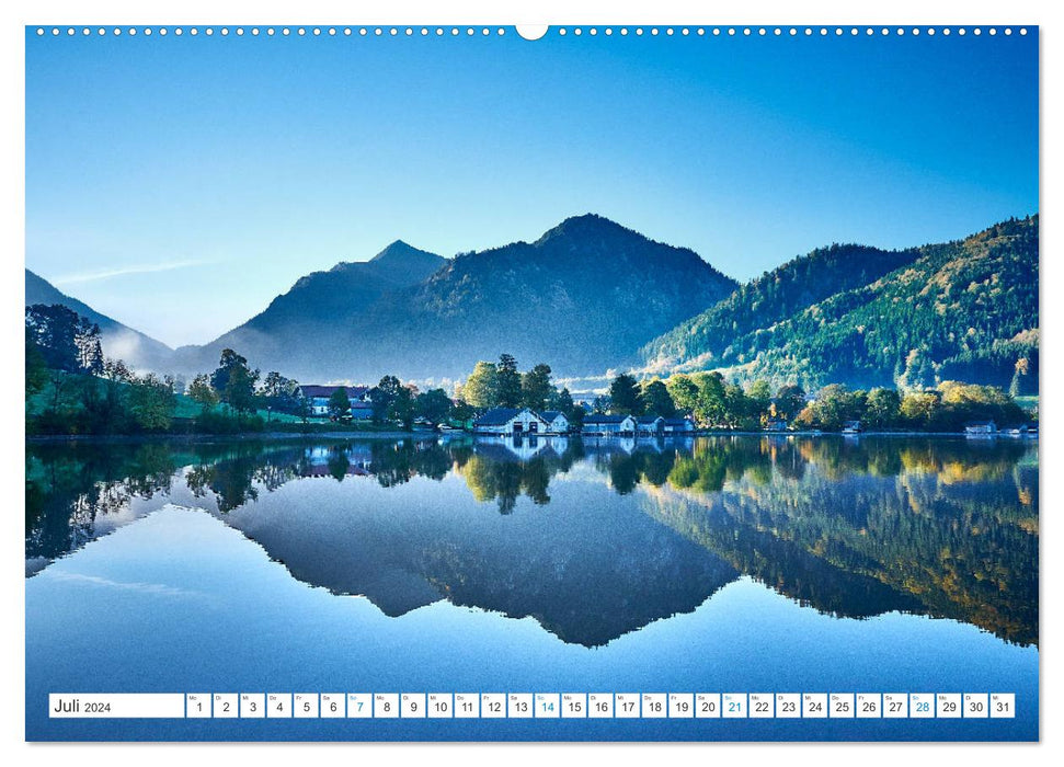 Am Wasser entlang in den Alpen (CALVENDO Premium Wandkalender 2024)
