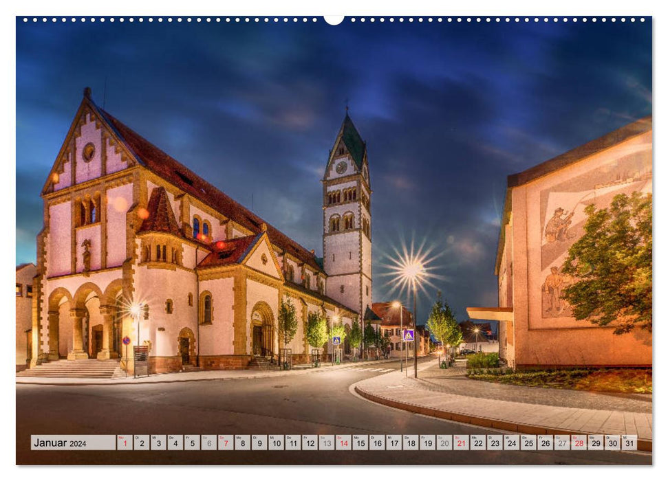 Ketsch am Rhein, vues de la ville et photos de la nature (Calendrier mural CALVENDO Premium 2024) 