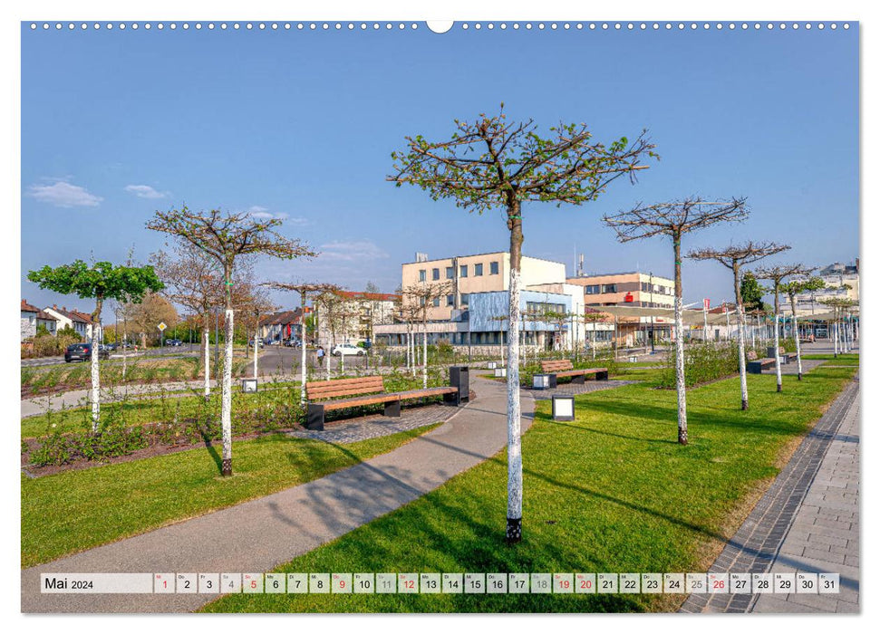 Ketsch am Rhein, vues de la ville et photos de la nature (Calendrier mural CALVENDO Premium 2024) 