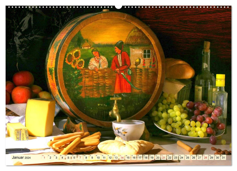 Le plaisir du raisin. Raisins aromatiques et raisins de table sucrés (Calendrier mural CALVENDO Premium 2024) 
