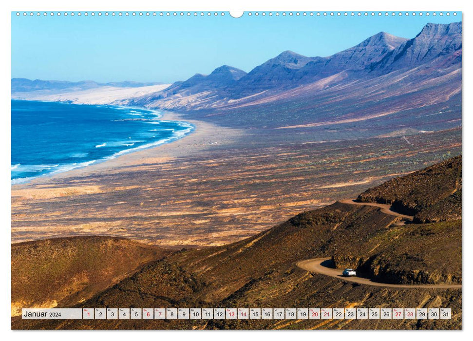 Fuerteventura sable et couleurs vives (Calendrier mural CALVENDO Premium 2024) 