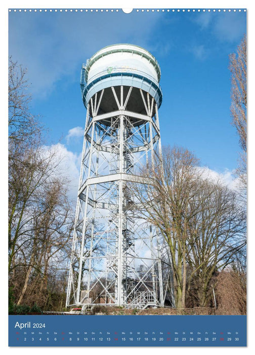 Wassertürme im Ruhrgebiet (CALVENDO Premium Wandkalender 2024)