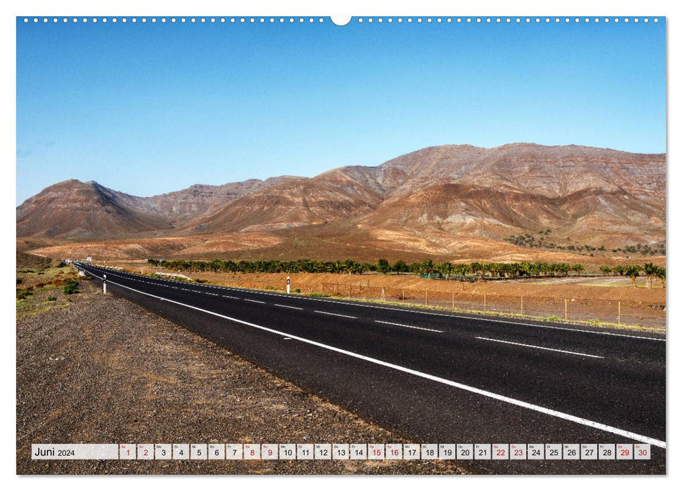 Fuerteventura Sand und bunte Farben (CALVENDO Wandkalender 2024)