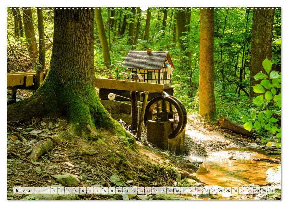 Forêt de contes de fées Wunschendorf an der Elster en Thuringe (Calvendo Premium Wall Calendar 2024) 