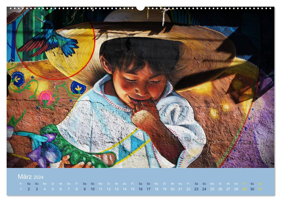 Mexikanische Graffitis (CALVENDO Premium Wandkalender 2024)