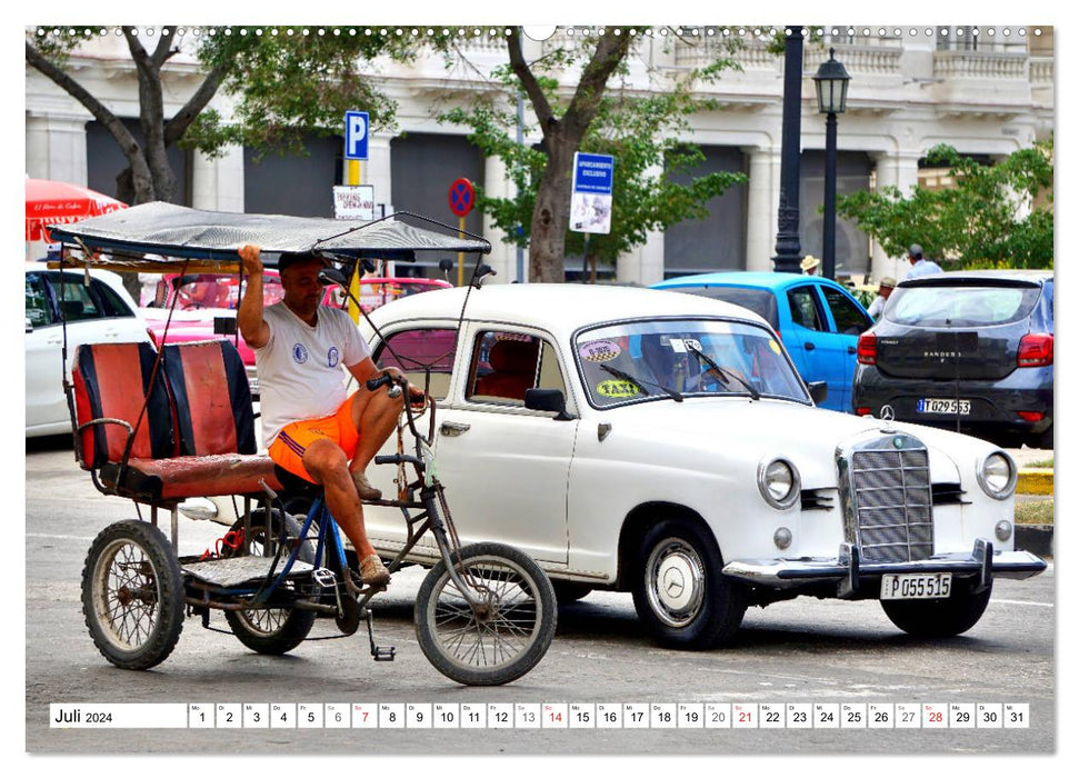 Mercedes-Benz Typ 180 - Ein deutscher Klassiker in Kuba (CALVENDO Premium Wandkalender 2024)
