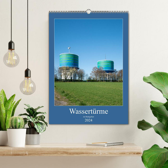 Wassertürme im Ruhrgebiet (CALVENDO Wandkalender 2024)