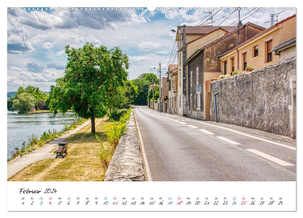 Pont-à-Mousson - in the heart of Lorraine (CALVENDO Premium Wall Calendar 2024) 