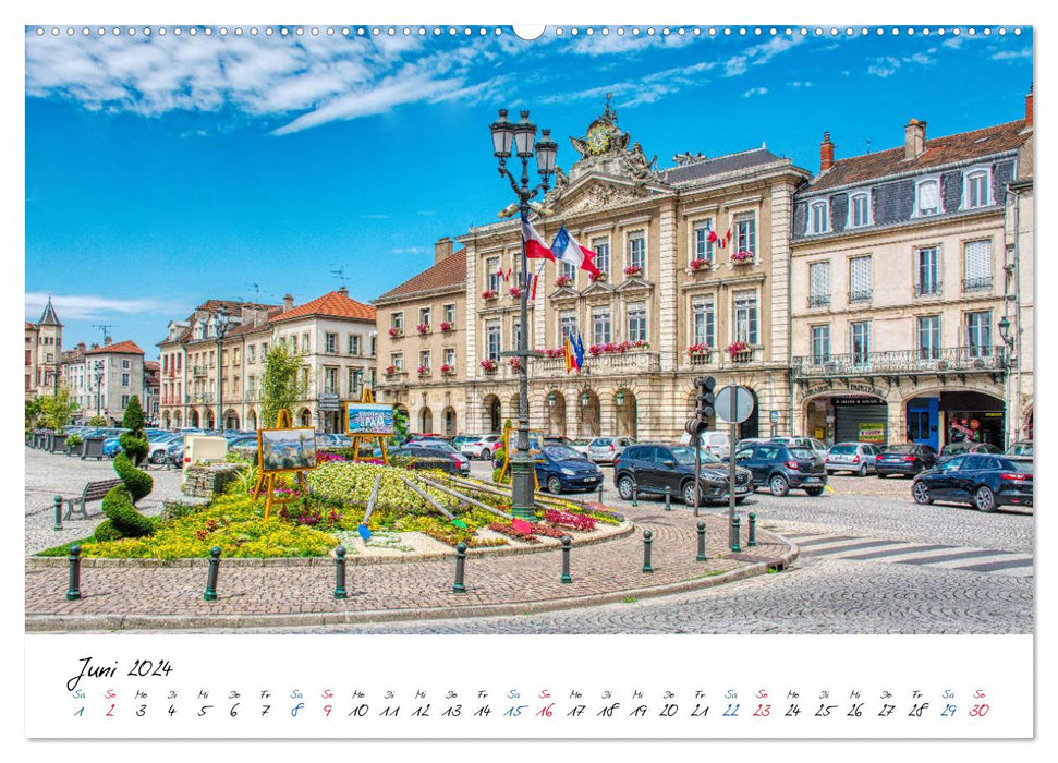 Pont-à-Mousson - in the heart of Lorraine (CALVENDO Premium Wall Calendar 2024) 