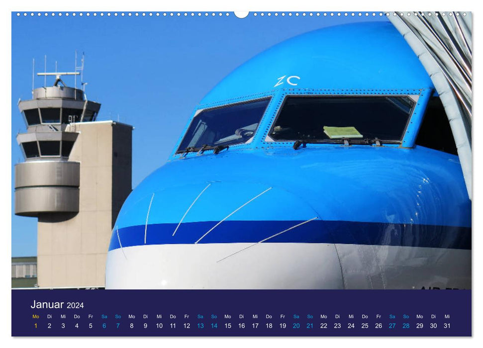 Rare Aviation Perspectives (CALVENDO Premium Wall Calendar 2024) 
