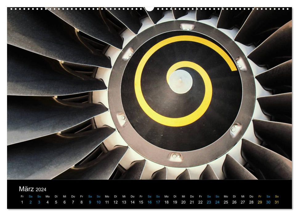 Perspectives aéronautiques rares (Calvendo Premium Wall Calendar 2024) 