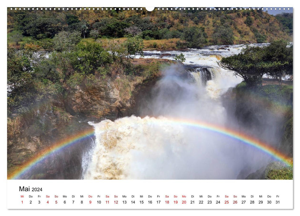 UGANDA - Murchison Falls Nationalpark (CALVENDO Wandkalender 2024)