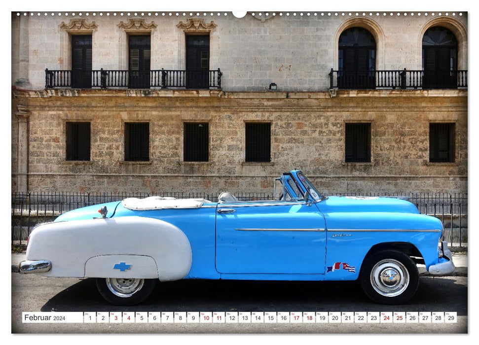 Best of Chevy DeLuxe - Ein Traumcabrio in Kuba (CALVENDO Wandkalender 2024)