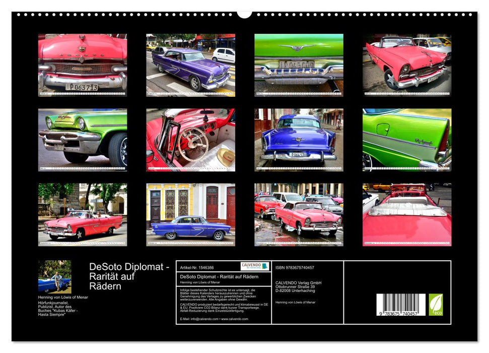DeSoto Diplomat - Rarität auf Rädern (CALVENDO Premium Wandkalender 2024)