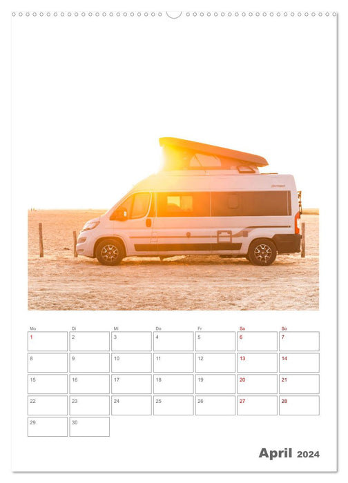 Camper dreams vacation on four wheels (CALVENDO Premium Wall Calendar 2024) 