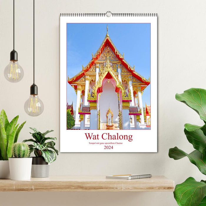 Wat Chalong - temple with a very special charm (CALVENDO wall calendar 2024) 