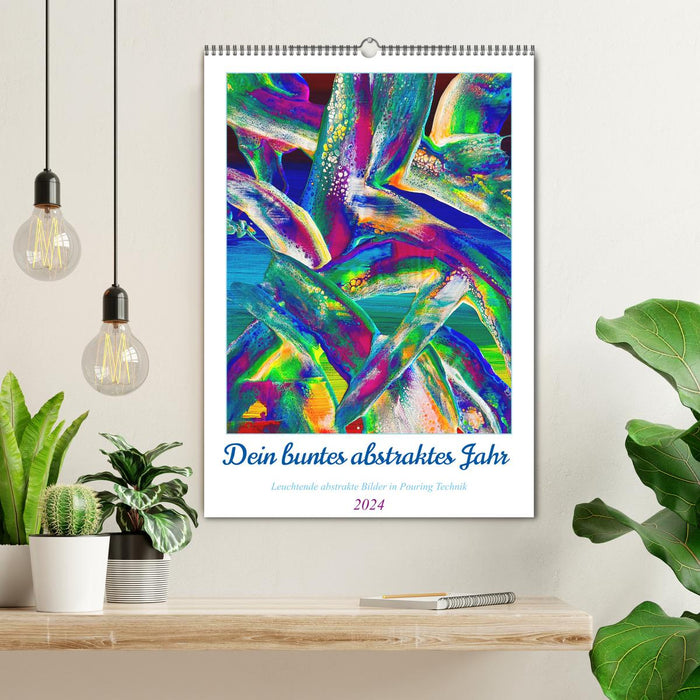 Your colorful abstract year (CALVENDO wall calendar 2024) 