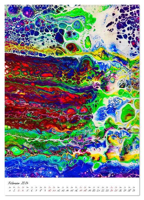 Your colorful abstract year (CALVENDO wall calendar 2024) 