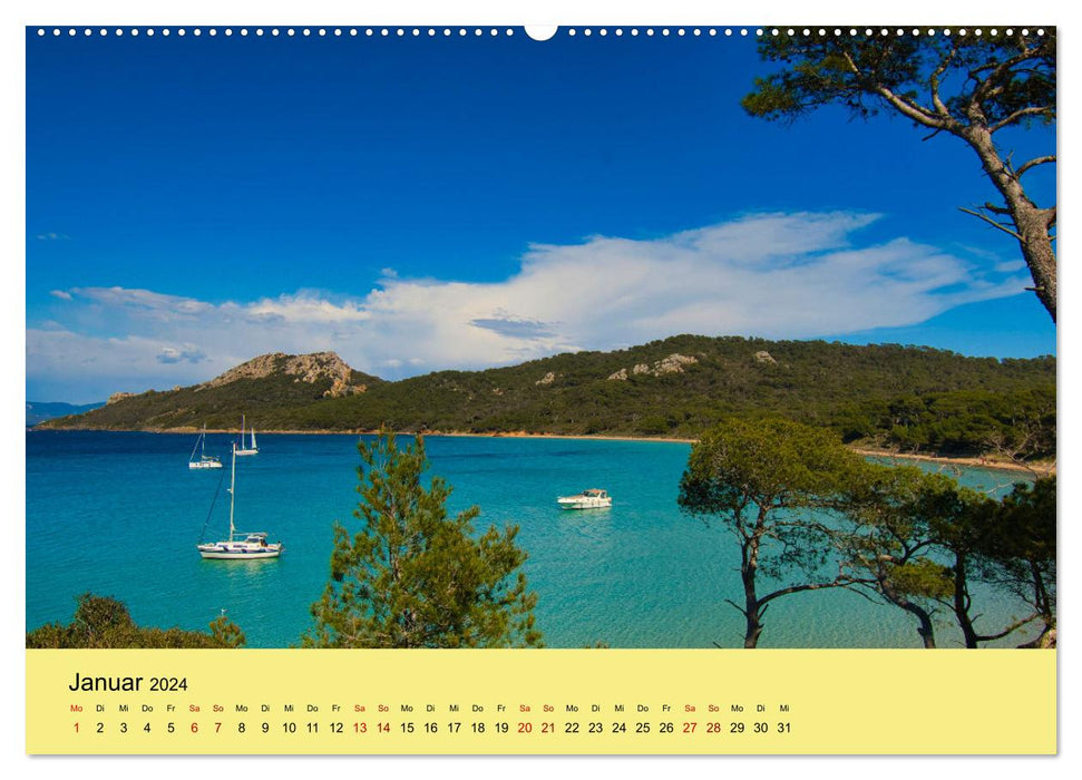 Natural paradises on the Côte d'Azur (CALVENDO wall calendar 2024) 