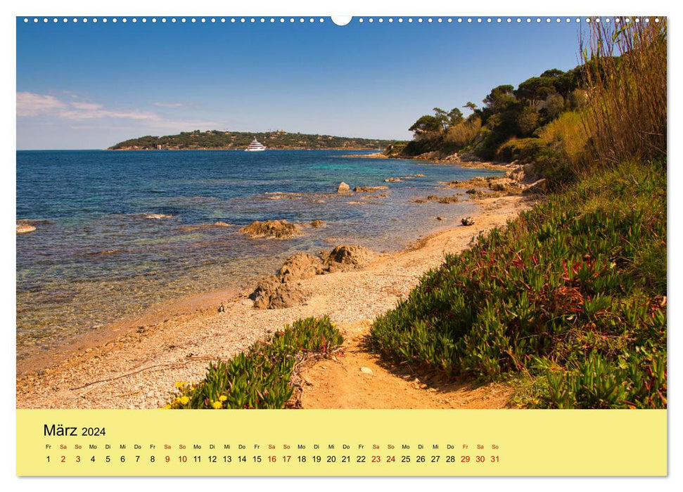 Natural paradises on the Côte d'Azur (CALVENDO wall calendar 2024) 