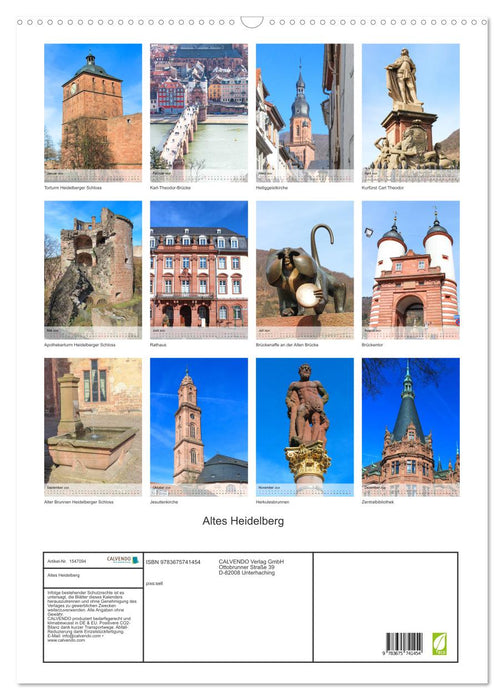 Old Heidelberg (CALVENDO wall calendar 2024) 