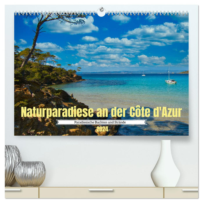 Paradis naturels de la Côte d'Azur (Calendrier mural CALVENDO Premium 2024) 