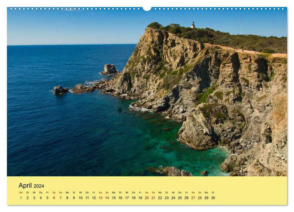 Natural paradises on the Côte d'Azur (CALVENDO Premium Wall Calendar 2024) 