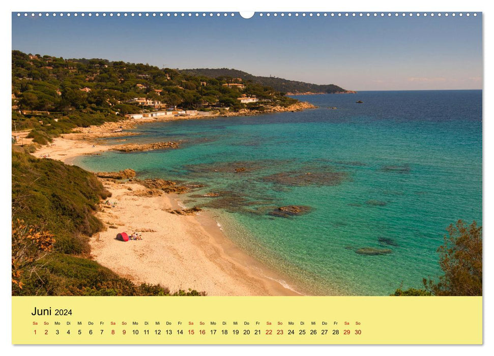Natural paradises on the Côte d'Azur (CALVENDO Premium Wall Calendar 2024) 