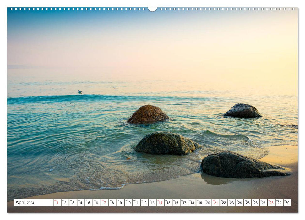 Île de Rügen – Des côtes pour rêver (Calvendo Premium Wall Calendar 2024) 