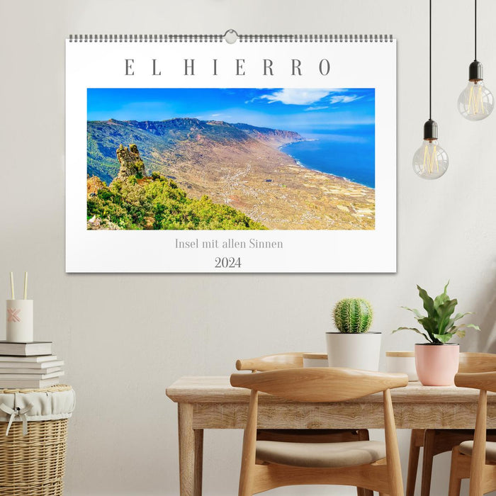 El Hierro - L'île avec tous les sens (calendrier mural CALVENDO 2024) 