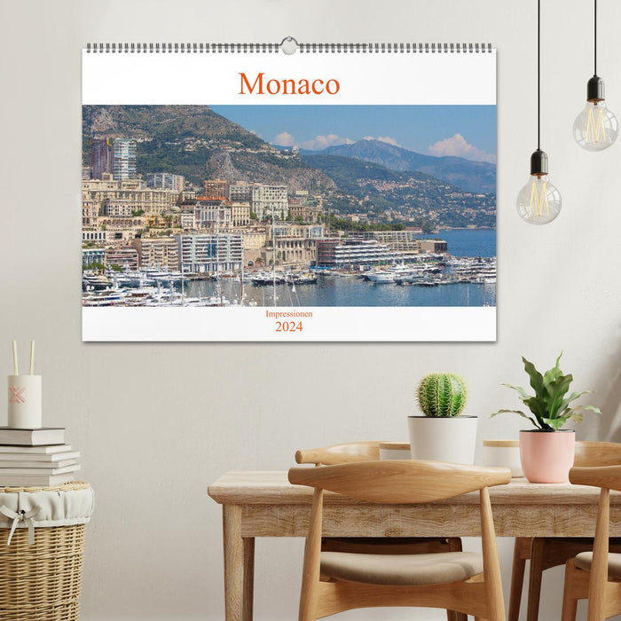 Monaco - Impressionen (CALVENDO Wandkalender 2024)