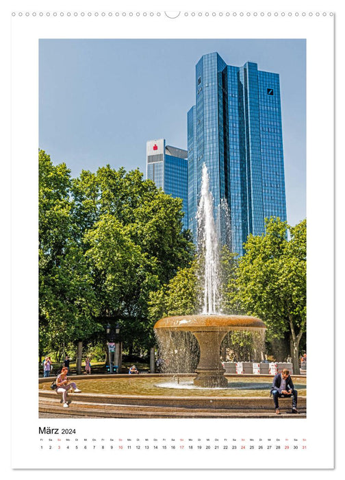 Frankfurt Vertikal Michael Jaster (CALVENDO Wandkalender 2024)