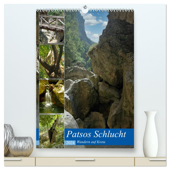 Patsos Schlucht. Wandern auf Kreta (CALVENDO Premium Wandkalender 2024)